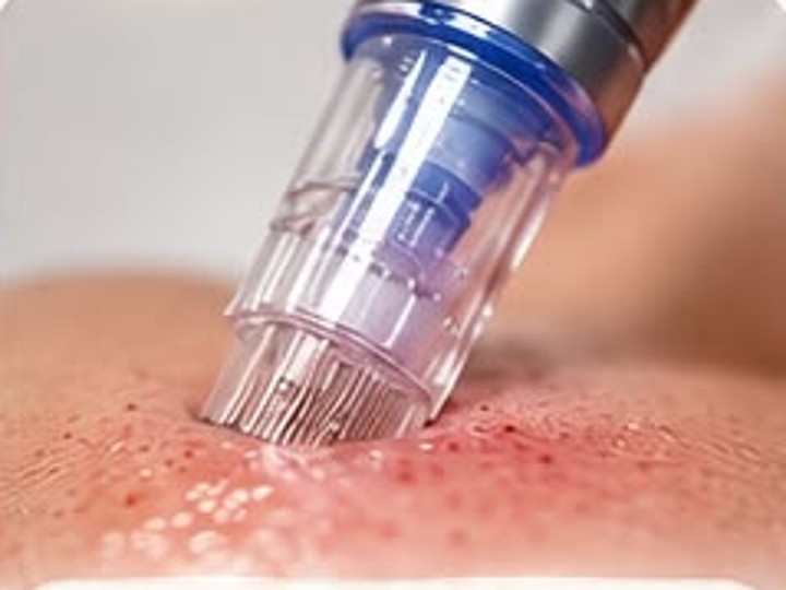Foto van behandeling microneedling